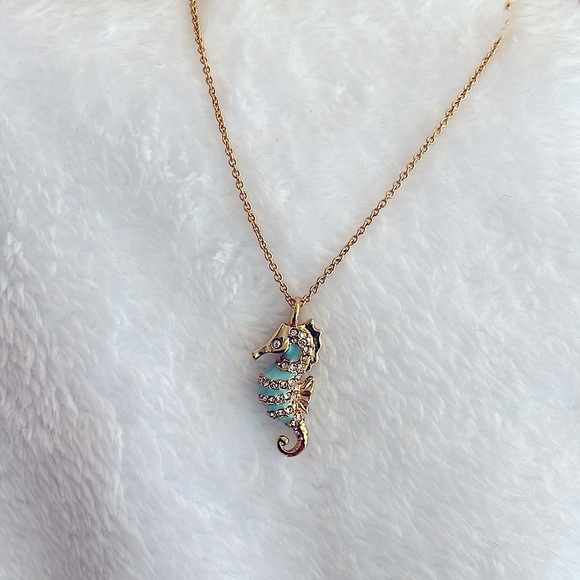 KATE SPADE • Paradise Found Seahorse Necklace • Never Worn